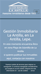 Mobile Screenshot of gestioninmobiliarialaantilla.com